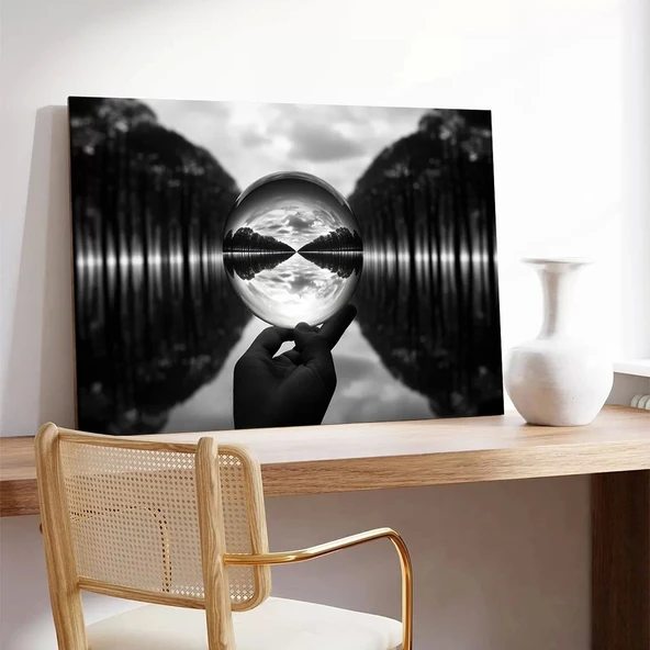 Kristal Küre Kanvas Tablo - Resim 3