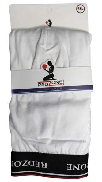 5 Adet Büyük Beden Redzone Likralı Boxer Beyaz - 4