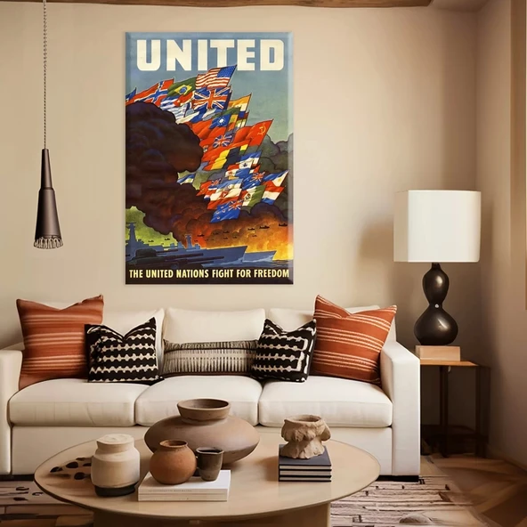 Birleşik Özgürlük Kanvas Tablo ürün görseli