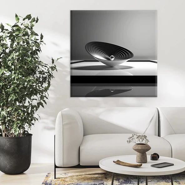 Çiçekli Portre Kanvas Tablo ürün görseli