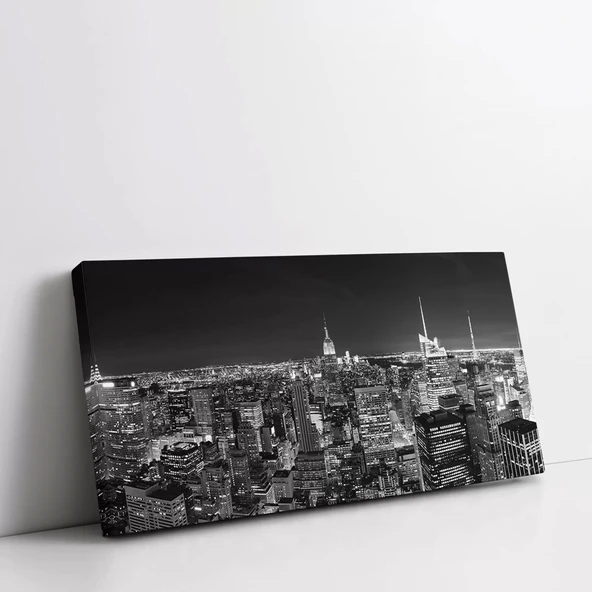 Şehir Üstünden Görünüm Kanvas Tablo - Resim 2