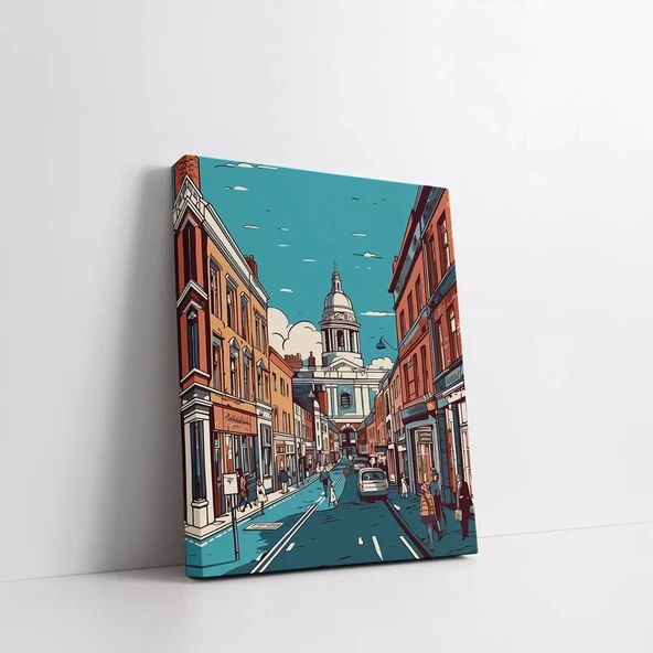 Venedik Sokağı Kanvas Tablo - Resim 2