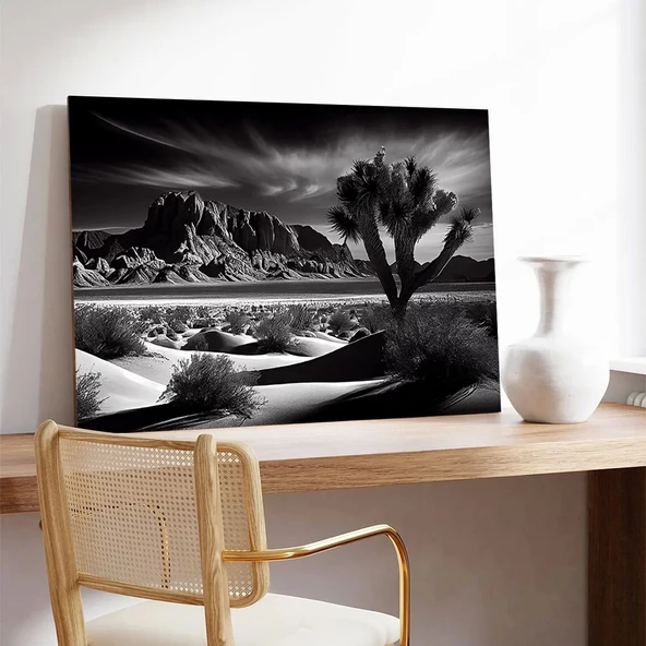 Çöl Ağaçları Kanvas Tablo - Resim 3