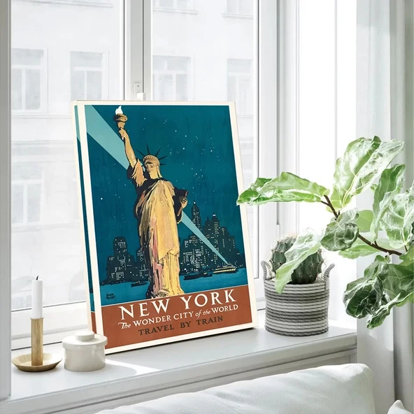 Özgürlük Heykeli Kanvas Tablo - Resim 3