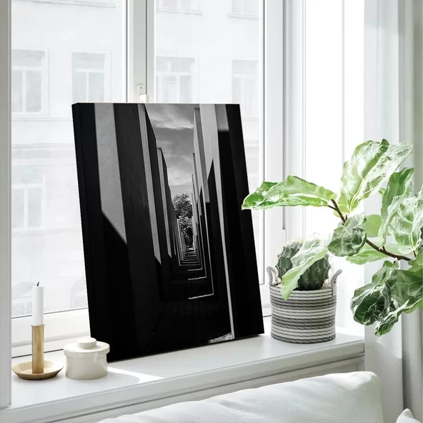 Dar Koridor Kanvas Tablo - Resim 3