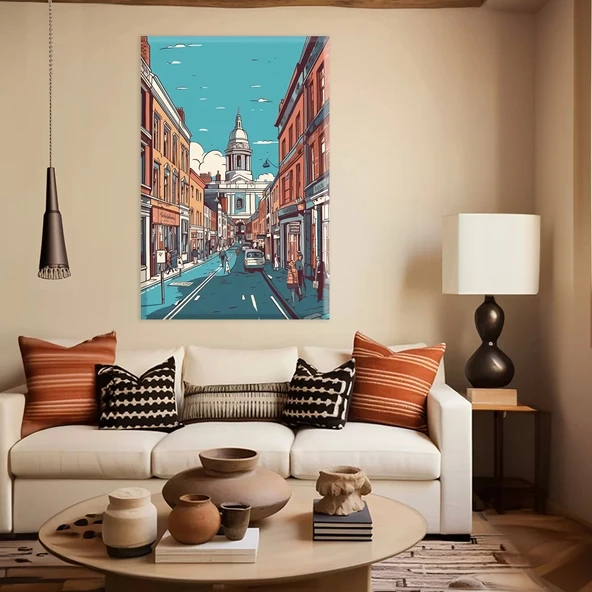 Venedik Sokağı Kanvas Tablo ürün görseli