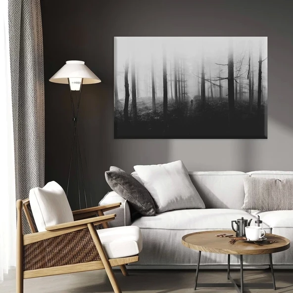 Sisli Orman Yolu Kanvas Tablo ürün görseli