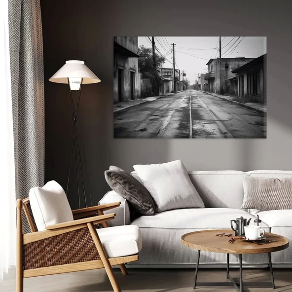 Boş Sokak Kanvas Tablo ürün görseli