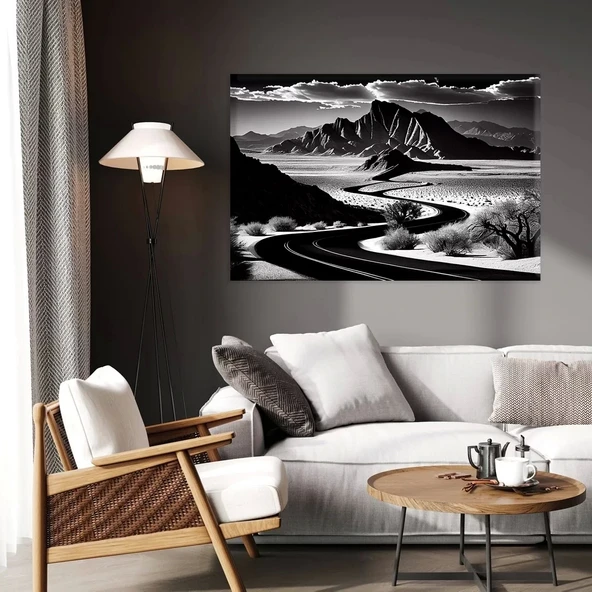 Tepeye Doğru Kanvas Tablo ürün görseli