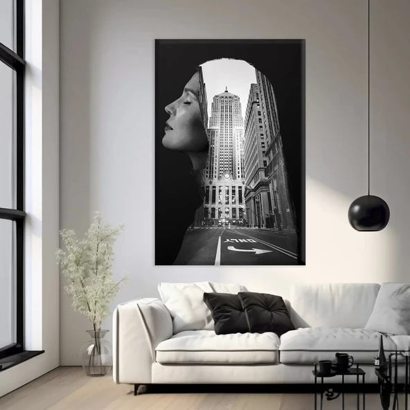 Yüzlerin Gizemi Kanvas Tablo ürün görseli