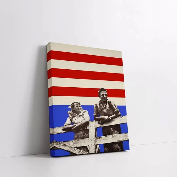 Amerikan İkonu Kanvas Tablo - Resim 2