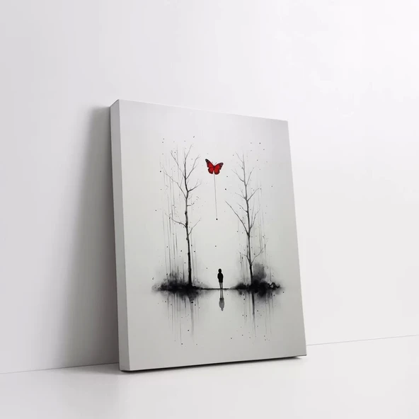 Şehirde Yağmur Kanvas Tablo - Resim 2