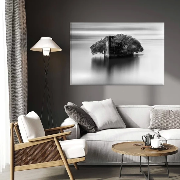 Denizdeki Yalı Kanvas Tablo ürün görseli