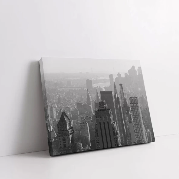 Gökdelenlerin Arasında Kanvas Tablo - Resim 2