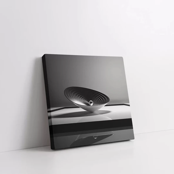 Çiçekli Portre Kanvas Tablo - Resim 2