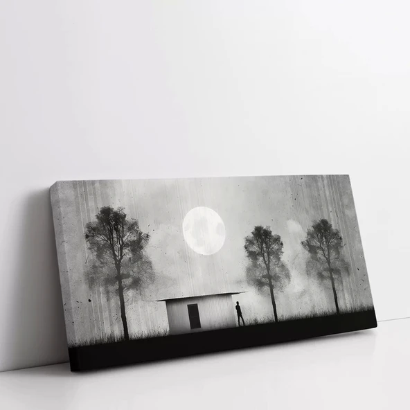 Ay Işığı Altında Kanvas Tablo - Resim 2