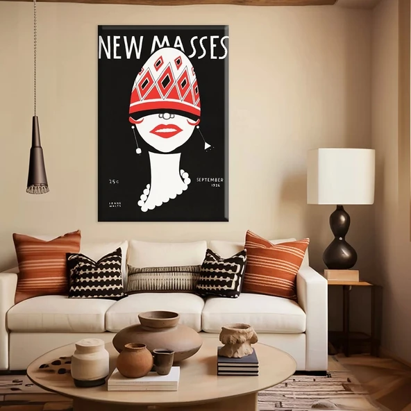 New Masses Vintage Kanvas Tablo ürün görseli