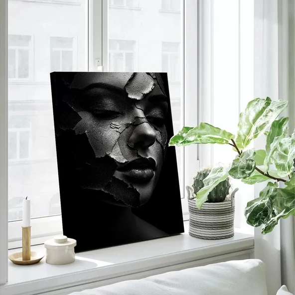 Duygusal Yüz Kanvas Tablo - Resim 3