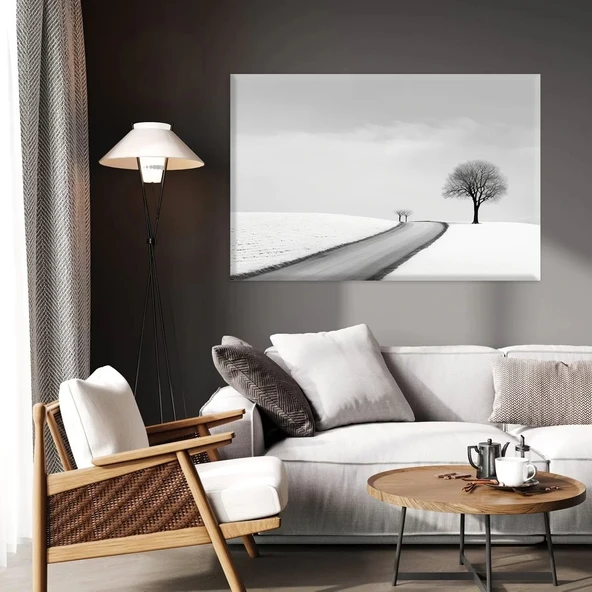 Yalnız Ağaç Kanvas Tablo ürün görseli