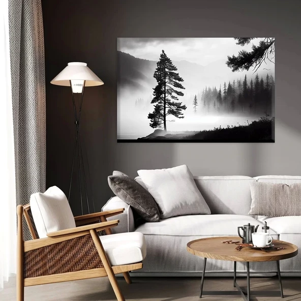 Yansımalı Göl Kanvas Tablo ürün görseli