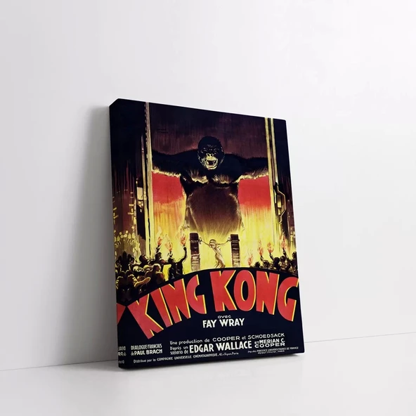 Klasik King Kong Kanvas Tablo - Resim 2
