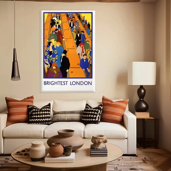 Renk Cümbüşü Londra Kanvas Tablo - 1