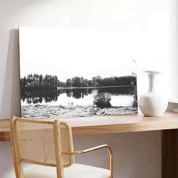 Nehir Kenarı Kanvas Tablo - Resim 3