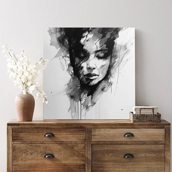 Düşünce Anı Kanvas Tablo - Resim 3