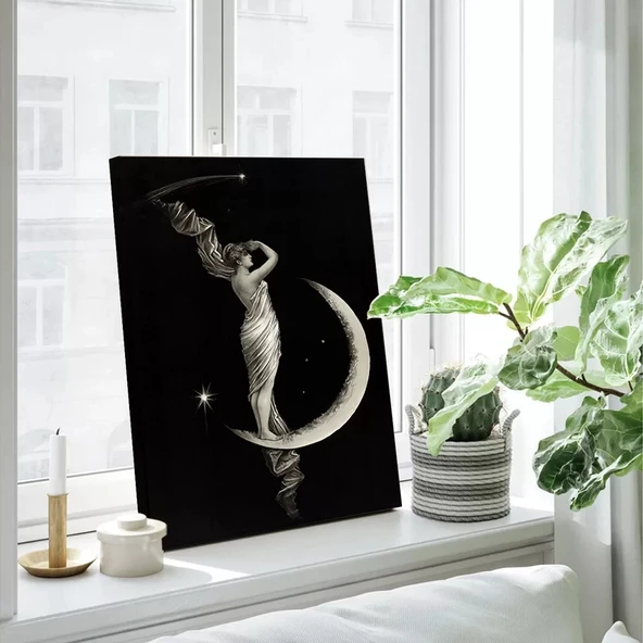 Luna Vintage Kanvas Tablo - Resim 3