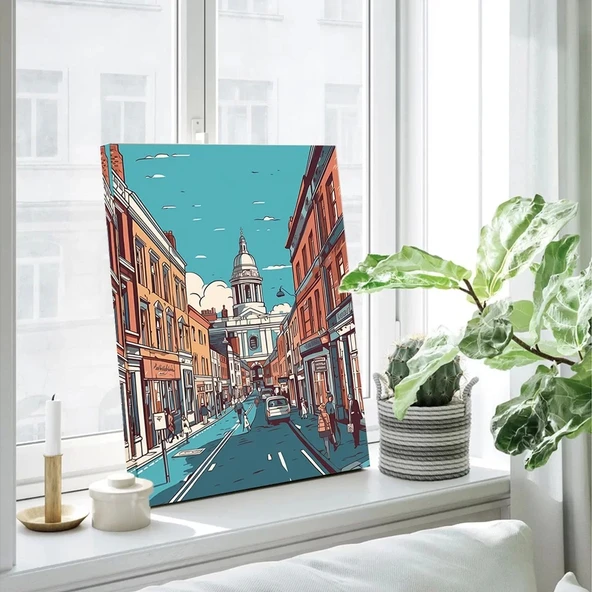 Venedik Sokağı Kanvas Tablo - Resim 3