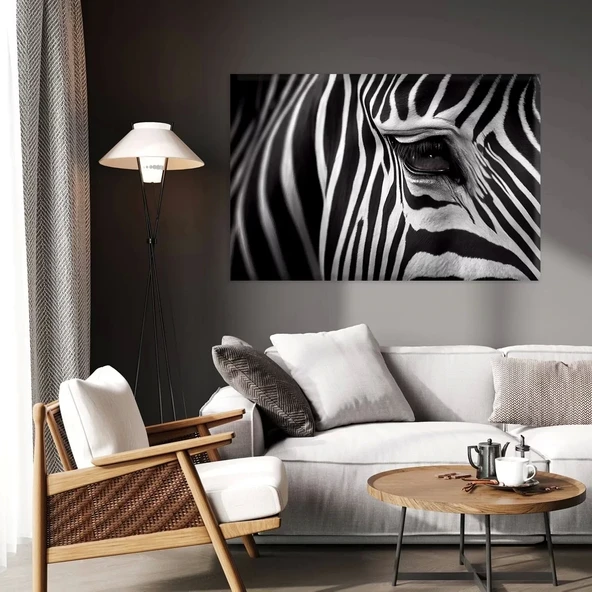 Zebra Desenleri Kanvas Tablo ürün görseli