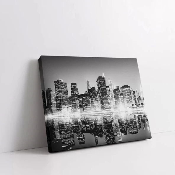 Şehir Silüeti Kanvas Tablo - Resim 2