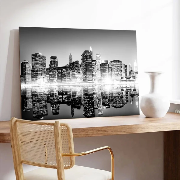 Şehir Silüeti Kanvas Tablo - Resim 3