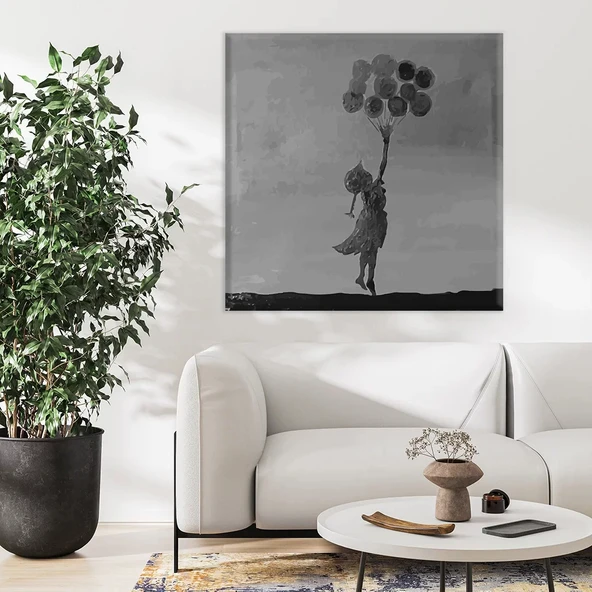 Balonla Yükseliş Kanvas Tablo ürün görseli