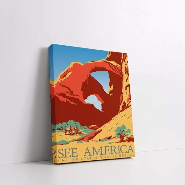 Amerika'nın Manzaraları Kanvas Tablo - Resim 2