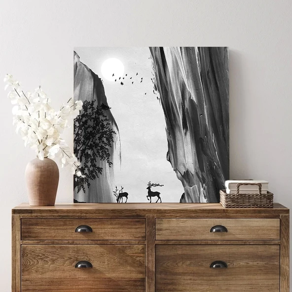 Ay Işığı Serenadı Kanvas Tablo - Resim 3