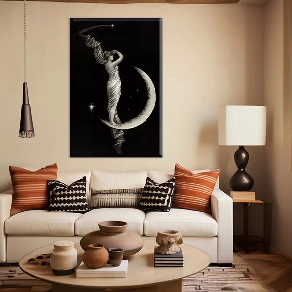 Luna Vintage Kanvas Tablo ürün görseli