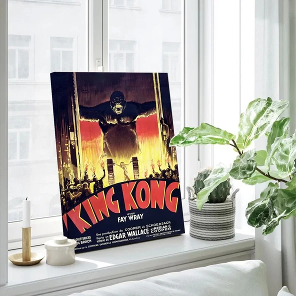 Klasik King Kong Kanvas Tablo - Resim 3