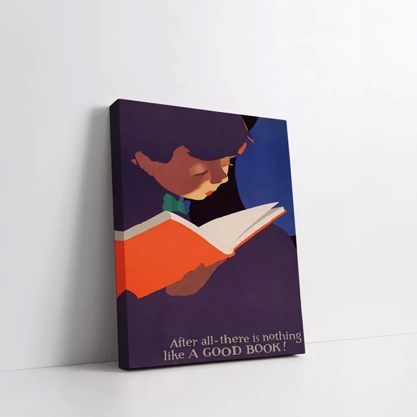 Kütüphane Köşesi Kanvas Tablo - Resim 2