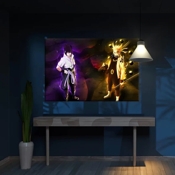 Naruto Ve Sasuke Kanvas Tablo ürün görseli