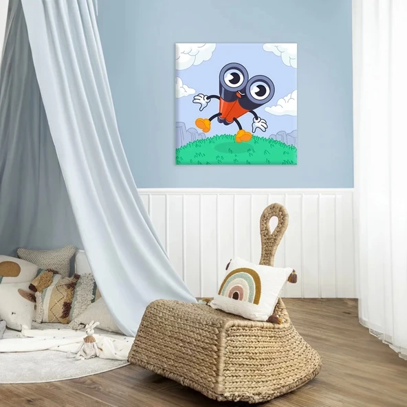 Neşeli Dürbün Kanvas Tablo ürün görseli