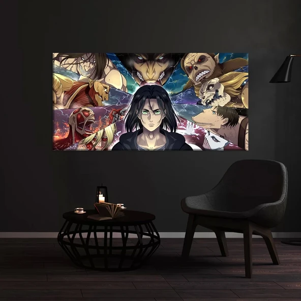 Attack On Titan Eren Kanvas Tablo ürün görseli