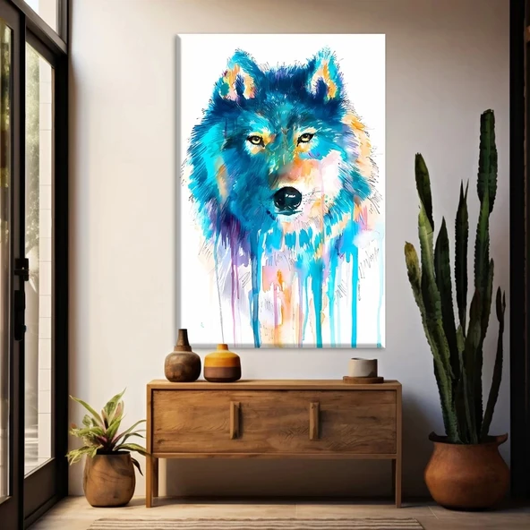 Sibirya Kurdu Kanvas Tablo ürün görseli