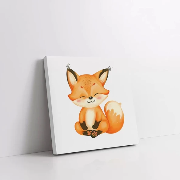 Meraklı Tilki Kanvas Tablo - Resim 2