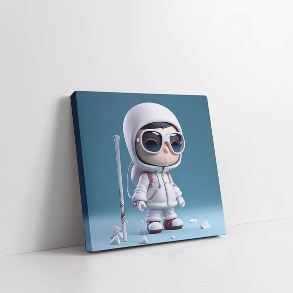 Soğuk Kış Günü Kanvas Tablo - Resim 2