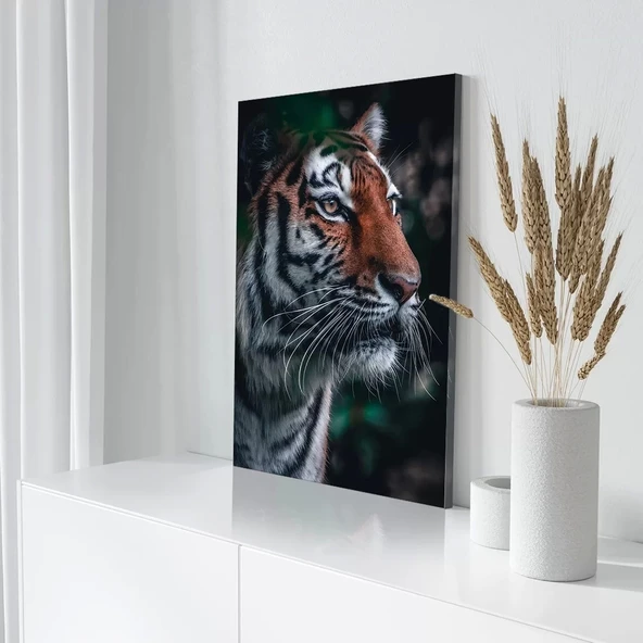 Vahşi Kaplan Kanvas Tablo - Resim 3