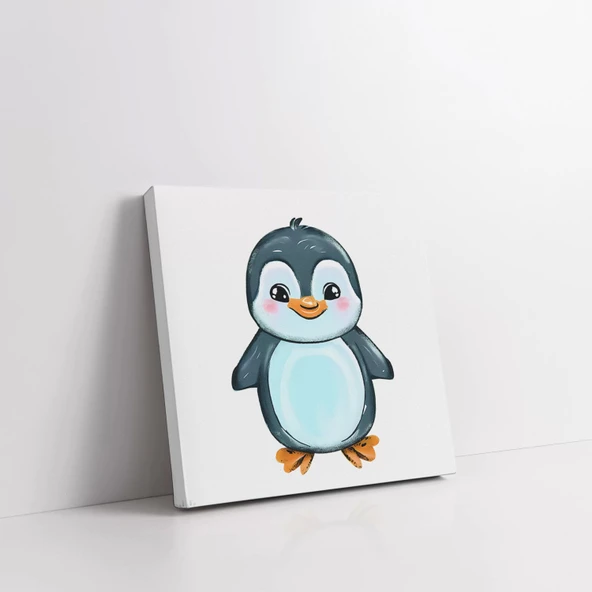 Neşeli Penguen Kanvas Tablo - Resim 3