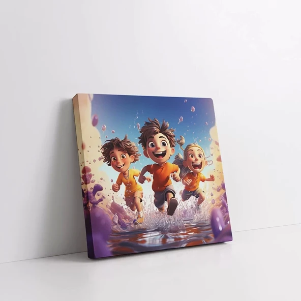 Uçan Kahramanlar Kanvas Tablo - Resim 2