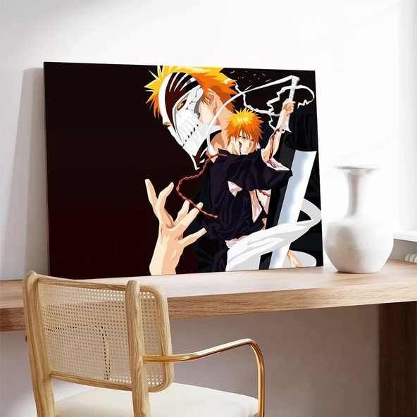 Bleach Ichigo Kurosaki Kanvas Tablo - Resim 3