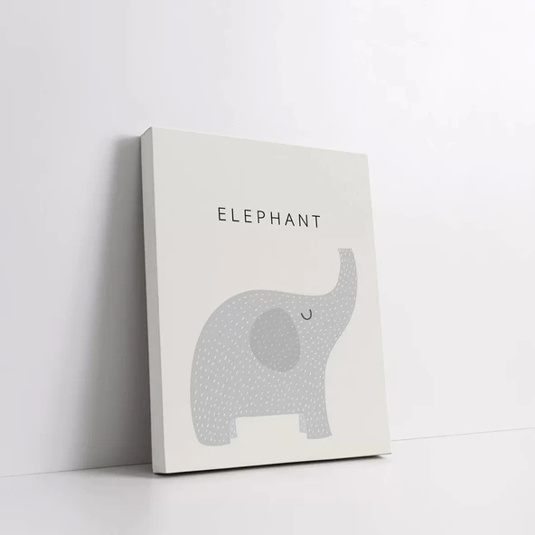 Minik Filin Dünyası Kanvas Tablo - Resim 2